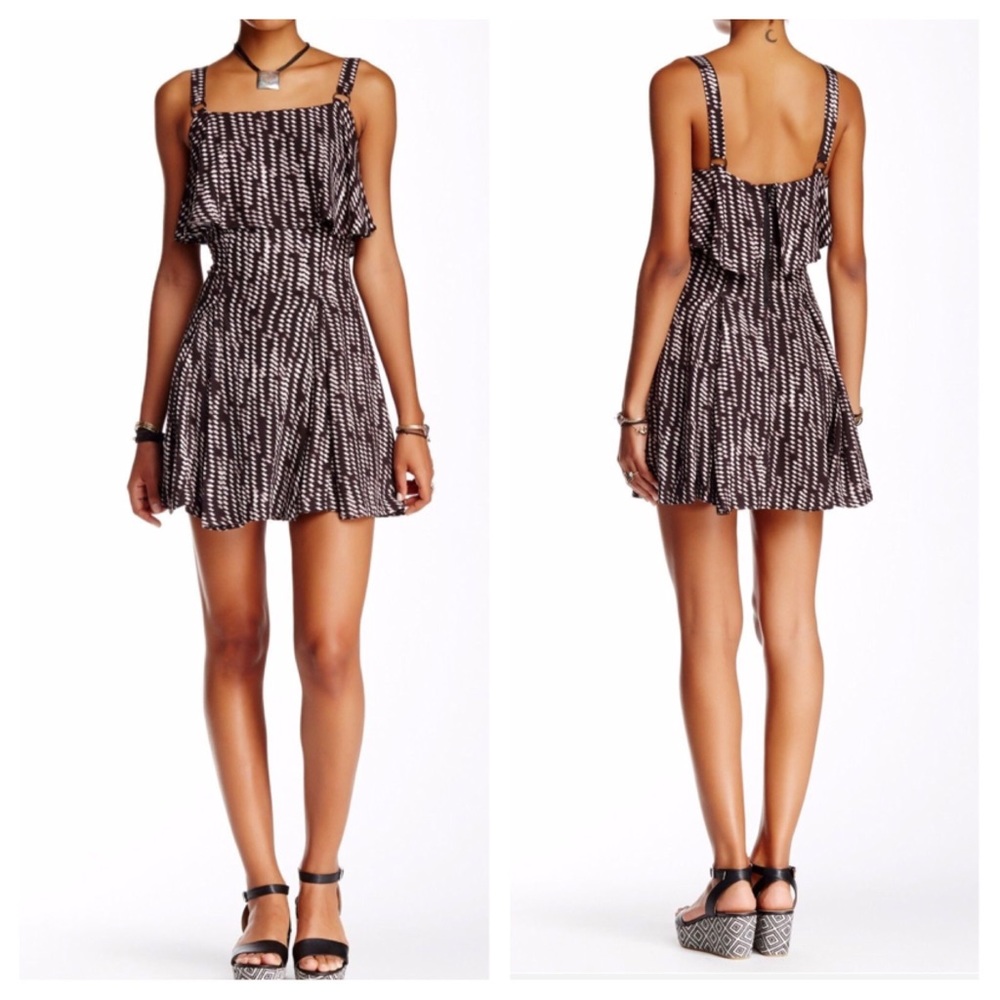 Free People Printed Mini Dress